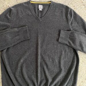 Men's V-Neck Sweater in Charcoal — Classic Everyday Layer